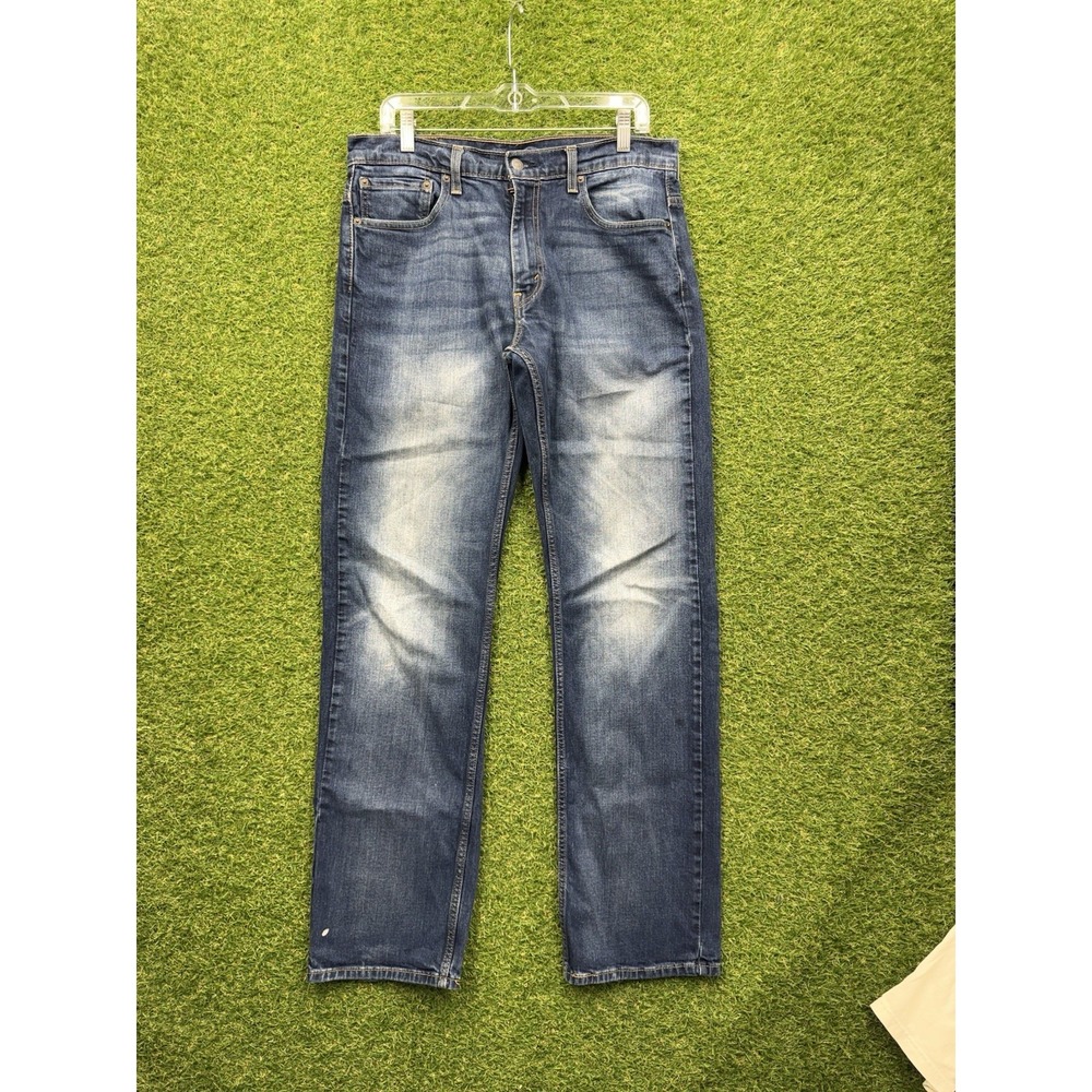 Levis 569 Jeans Mens 32x36 Blue Relaxed Straight Fit Dark Wash Denim Workwear